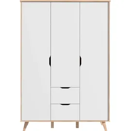 Forte Kleiderschrank Vankka 139 x 202 cm Holzoptik Plankeneiche