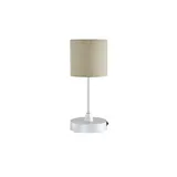 Höffner Akku Tischleuchte, Ø12,5 cm, LED-Modul, 3W, 350 lm, taupe