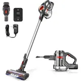 air essence Bise kabelloser Staubsauger 120AW, Zyklontechnologie Rot - Rot