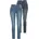 FLASHLIGHTS FLASHLIGHTS Damen 48 N-Gr blau dkblus bluus Jeans Obermaterial 80 Baumwolle 19 Polyester 1 Elasthan Basic eng lang Jeans enge Passform Röhrenjeans Used-Look-Waschung hohe Leibhöhe