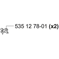 ACHSE für Stopptaste (2x notwendig) 535 12 78-01