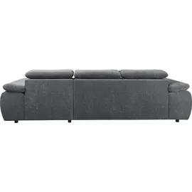 werk2 Ecksofa Cosmo Polyester L-Form 2-Sitzer Dunkelgrau