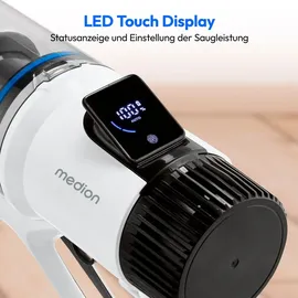Medion P400 W+ Akku-Stielstaubsauger mit Wischfunktion weiß