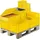 La-Ka-Pe Transport-Stapelkasten B400xT300xH175 mm gelb, geschlossen ohne Griffloch