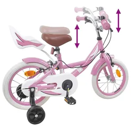 vidaXL Kinderfahrrad 12 Zoll rosa