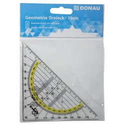 DONAU Geometrie-Dreieck mit Griff   16,0 cm