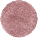 KADIMA DESIGN Shaggy Uni Style Rosa Ø 120 cm
