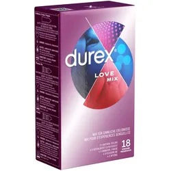 Love Mix - 18 Kondome, 5 Sorten, extra feucht (18 Kondome) 18 St