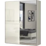 PLACES OF STYLE »Piano, mit Einlegeböden und Kleiderstangen, Türen soft-close-Funktion«, (in 3 Breiten, 224cm hoch), mit Spiegeltür, FSC-zertifizierter Holzwerkstoff