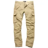 Vintage Industries Reef Cargohose Dunkelbeige XS/28