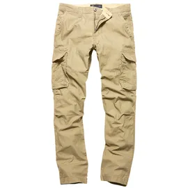 Vintage Industries Reef Cargohose Dunkelbeige XS/28