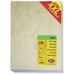 Sigel T1081 Marmor-Papier A4 - 250 Blatt