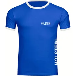 multifanshop Kontrast T-Shirt - Holstein - Brust & Seite - Druck weiß - Männer