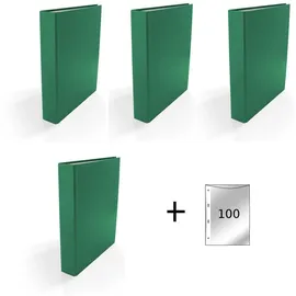 BR Ringbuch DIN A5 40 mm Grün 4 St.