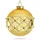 SIKORA Highlights 4er Set Christbaumkugeln aus Glas Gold Weihnachtskugel Christbaumschmuck, Farbe | Modell:Modell Wien Gold, Höhe in cm:8 cm