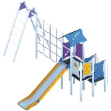 aea Spielturm mit Rutsche mehrfarbig