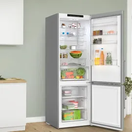 Bosch Serie 4 KGN49VICT Kühl-Gefrierkombination (440 l, 2030 mm hoch, Inox-antifingerprint)