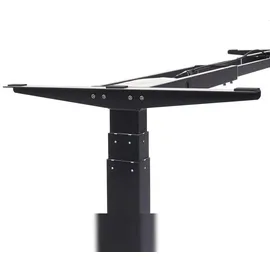 Mendler Gestell HWC-D40, variables Tischgestell für Eck-Schreibtisch, elektrisch höhenverstellbar Memory 45kg - schwarz
