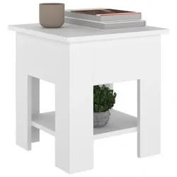 Couchtisch Spanplatte V4 | vidaXL : Farbe - Weiss, Größe - 40 x 40 x 42 cm
