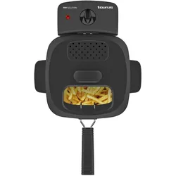 Taurus Fry Solution 1,5L Ölfritteuse mit 2000W Leistung, Tauchheizelement, Temperaturregler und Edelstahlgehäuse