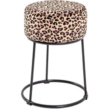 Haku-Möbel Hocker Motiv MDF 30 x 46 cm Schwarz