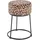 Haku-Möbel Hocker Motiv MDF 30 x 46 cm Schwarz