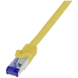 Logilink C6A077S RJ45 Patchkabel CAT 6a S/FTP 5.00m Gelb 1St.