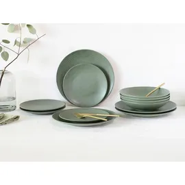 CreaTable Catania Eukalyptus Tafelservice 12-tlg. grün