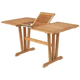 Brafab Cornelia Gartentisch 110-150 x 80 x 74 cm Teak Beige