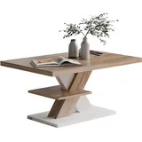 CASARIA Detroit Weiß Sonoma Eiche 90 x 60 x 45 cm