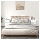 vidaXL Nachtschrank 2 Stk. 40 x 35 x 70 cm Weiß