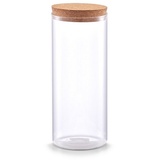 Zeller Vorratsglas mit Korkdeckel (DH 9,50x23,50 cm) - weiß