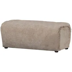 Hocker Baggy aus 3D-Chenille-Stoff, Sand
