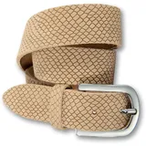 Silbergift Damengürtel Leder beige 105