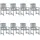 vidaXL Gartenstuhl 59,1 x 57 x 52,5 cm grau 8 St.