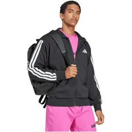 adidas Essential Three Stripes Fullzip Hoodie Herren Black/White XXL
