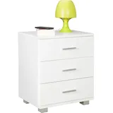 KADIMA DESIGN Nachtschrank LATINA 45 x 54 x 34 cm Weiß
