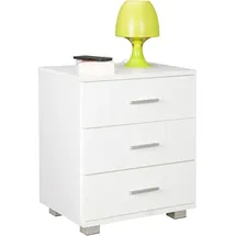 KADIMA DESIGN Nachtschrank LATINA 45 x 54 x 34 cm Weiß