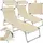 Tectake Chloé Sonnenliege 190 x 68 x 65 cm Beige