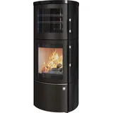 Kaminofen Hark 44-5.Roma GT ECOplus 5 kW - Ofenkacheln: schwarz-glänzend - Korpus: grafit