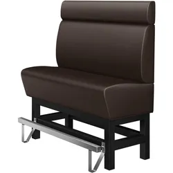 Gastro Hochbank | Braun | B:H 140 x 158 cm | Glatt | Leder | Bistro Hochbank, Thekenbank