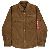 Alpha Industries Cord Überhemd Beige L