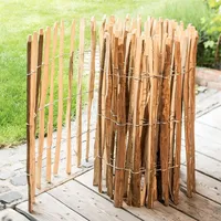 Staketenzaun Gartenzaun "Haselnuss" 90cm x 5m Holzzaun, Rollzaun, Teichzaun Zaun