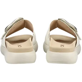Gabor Pantolette GABOR Damen, Gr. 43, weiß, silber, Glattleder, Schuhe Pantolette,