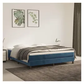 vidaXL Boxspringbettgestell 160 x 200 cm Dunkelblau