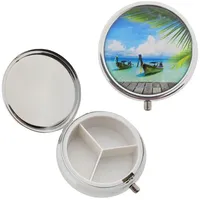 Pillendose Tablettenbox Medikamentenbox Reiseapotheke Metall Aufbewahrungsbox