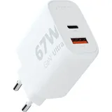 Xtorm GaN2 Ultra Wand-Ladegerät 67W / PD / 1x USB-C / 1x USB-A weiß