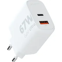 Xtorm GaN2 Ultra Wand-Ladegerät 67W / PD / 1x USB-C / 1x USB-A weiß