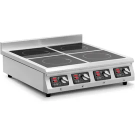 Royal Catering Induktionsplatte 4 x 3500 W 4 x 20 cm Timer