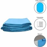 Poolfolie Ersatzfolie Ovalbecken 490x300x150cm - Dicke 0,6mm - Einhängebiese - Blau
